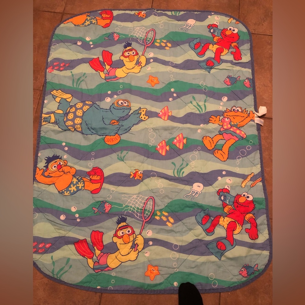 Sesame Street baby quilt